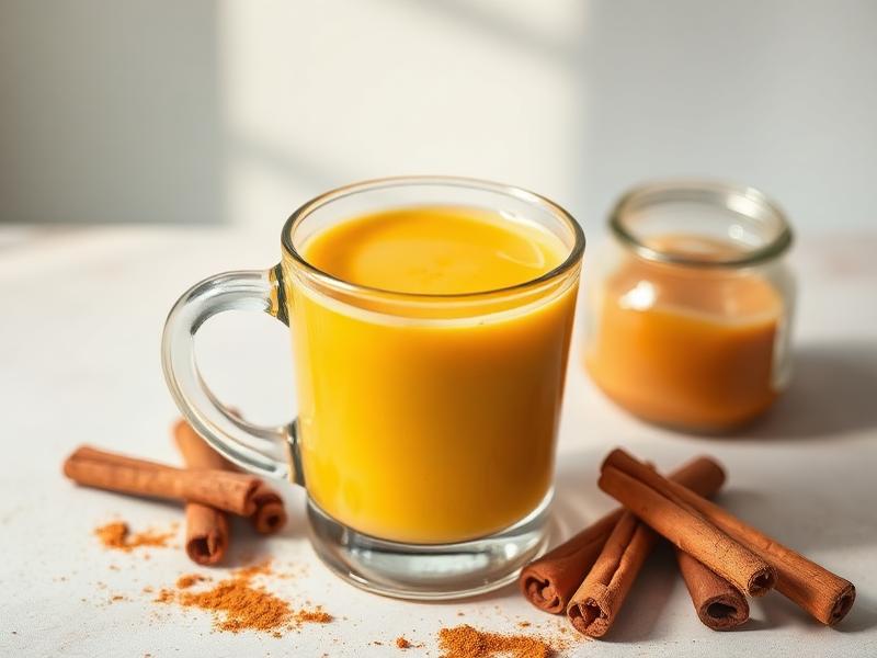 Leche dorada de cúrcuma