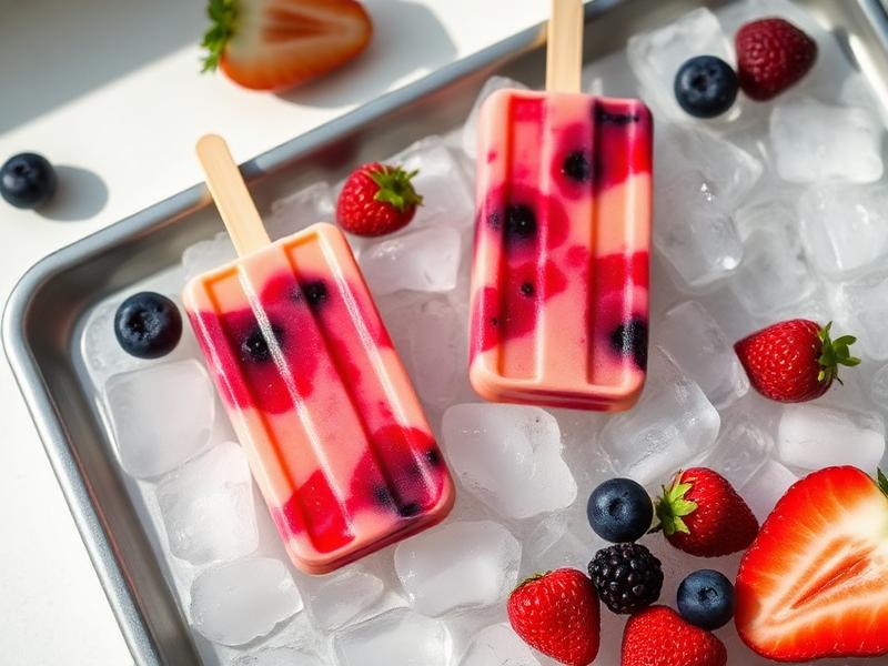 Paletas de frutas naturales