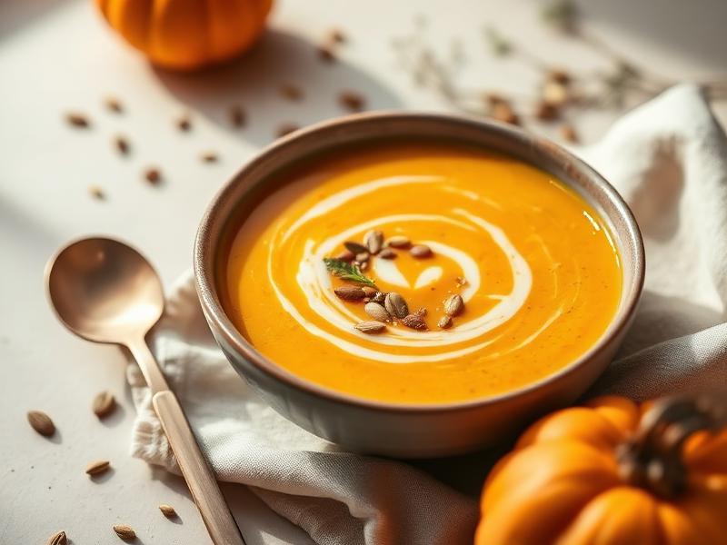 Crema de calabaza con jengibre